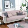 Sofabezüge für Wohnzimmer Schmutzabweisende Couchbezug Graue Farbe Plüschkissen Möbelbezug Ecksofa Handtuch