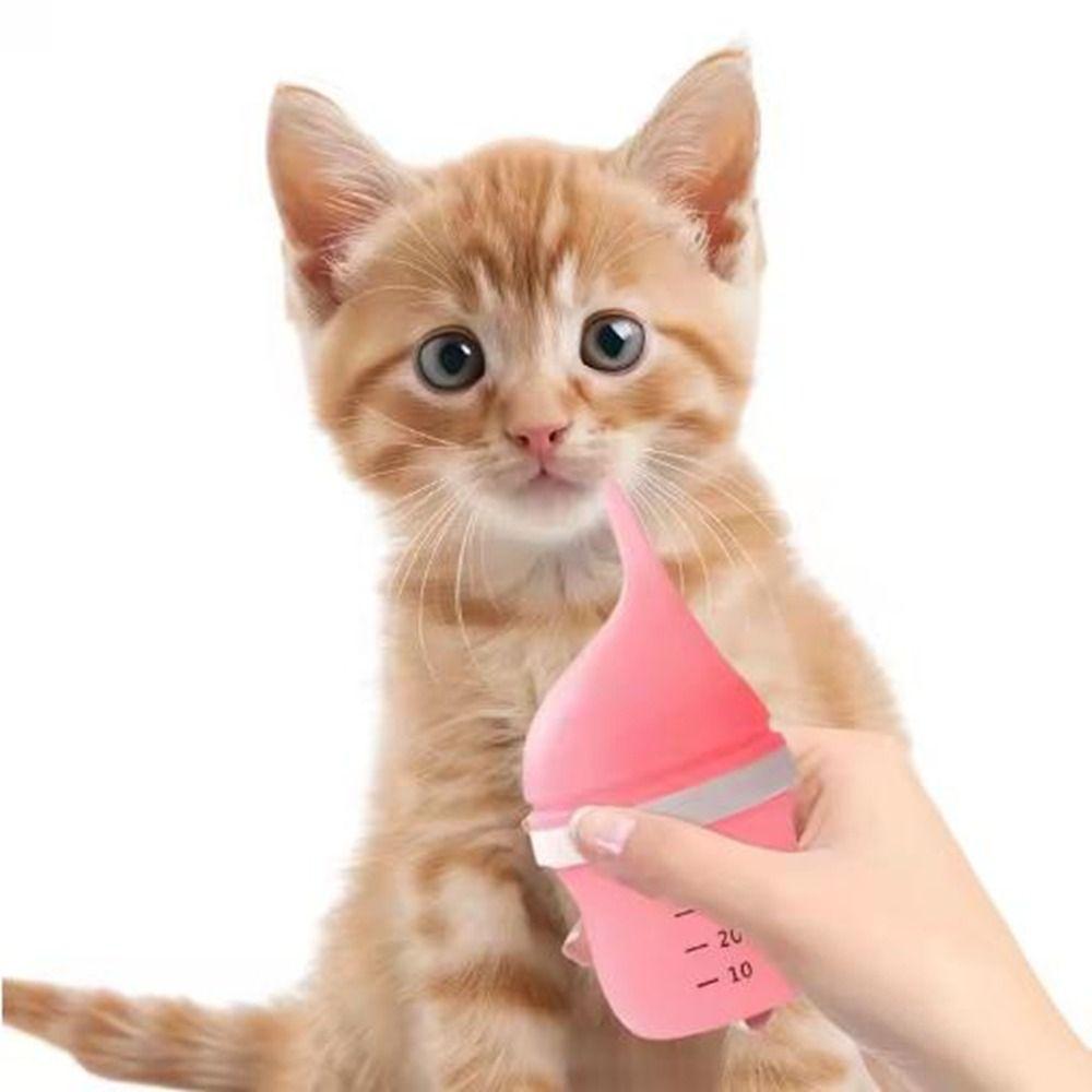 Bite Resistance Pet Nurser Bottle 40ml Baby Animals Feeder Dog Kitten Milk Feeding Bottle  Travel