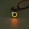 12mm LED Push Button Switch 12V 4Pin Silver Momentary Self-Locking Switches Waterproof