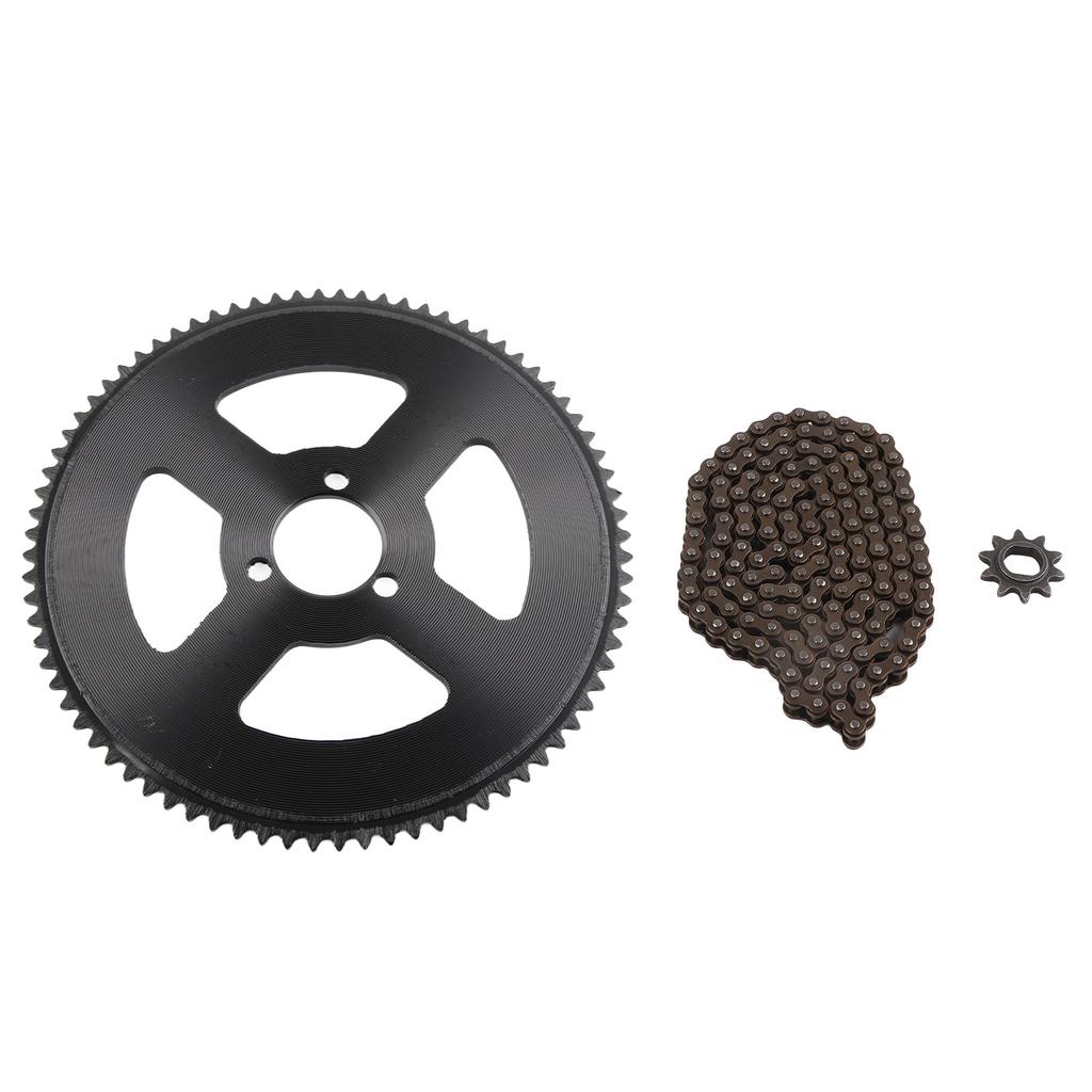 Chain and Sprocket Kit 80T 25H 34mm 3 Holes Sprocket 10T H Hole Chain Sprocket 146 Links Chain