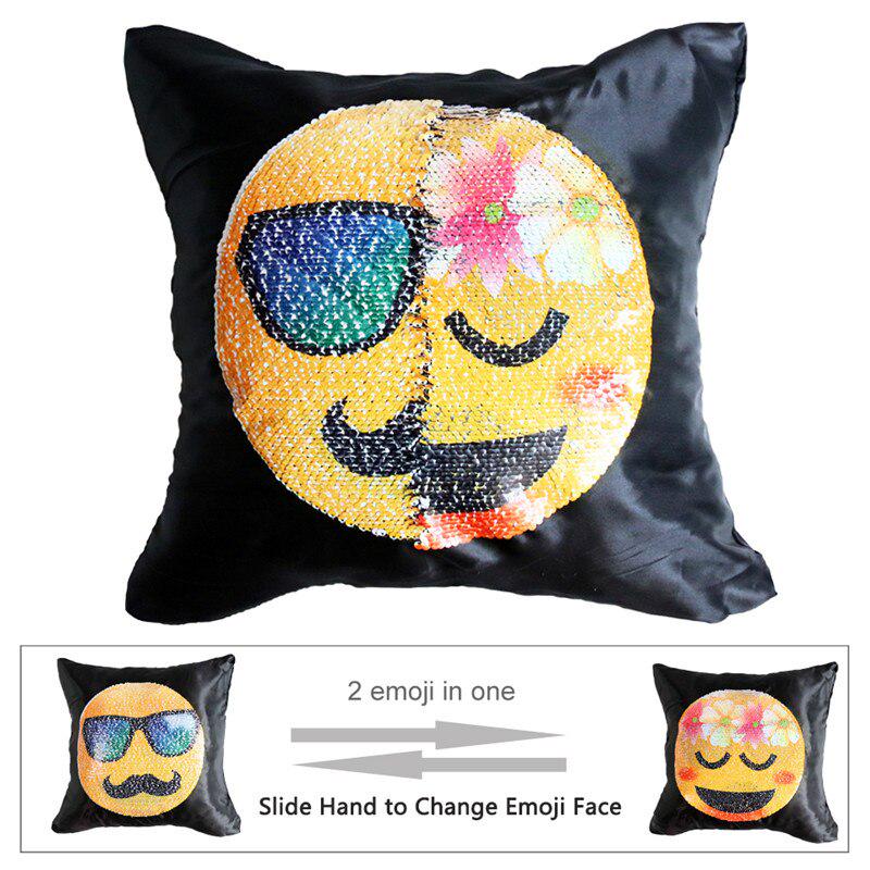 changing emoji pillow