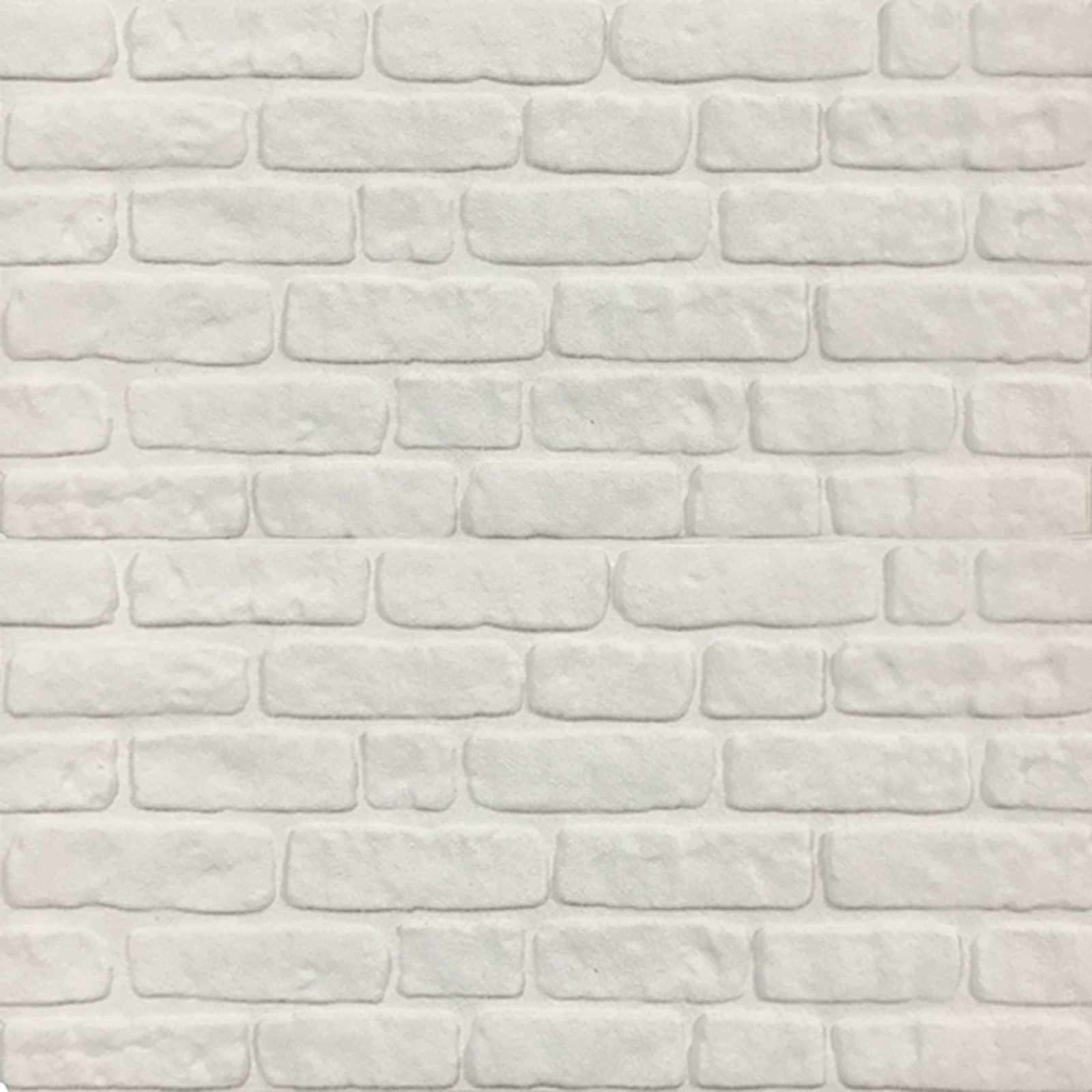 Wandpaneele 10 Stück Weiß 100 x 50 cm EPS-Schaumstoff