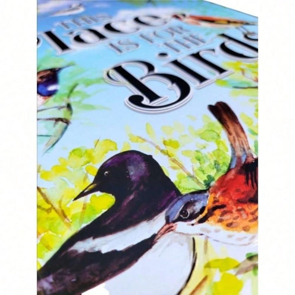Metal Wall Art Poster, Birds Home Decoration Gift