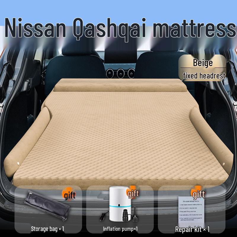 Vhodné pro 25 Nissan Qashqai: Nafukovací matrace do auta a spací podložky do kufru.
