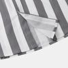 Men's Casual Holiday Stripe Printed Short Sleeve Top Cozy Lapel Short Sleeve Shirt