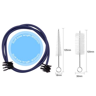 Kit pulizia manutenzione tromba Spazzola per bocchino + Spazzola per valvola + Spazzola flessibile per strumento musicale