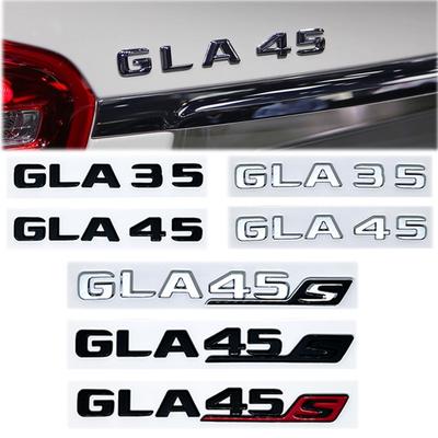 3D ABS Auto Heckklappe Schriftzüge GLA 35 45 45S Turbo 4matic Emblem Logo Für Mercedes GLA35 GLA45 GLA45S AMG X156 Zubehör