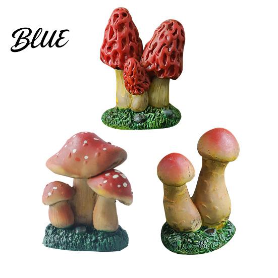 Home Decoration Mini Resin Mushroom Figurine Miniature Fairy Wild Garden Accessories