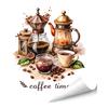 Adesivo Murale Tazza da Caffè Tè Rimovibile Stacca e Attacca Latte Decorazioni Murali Adesivi Cartello Caffè Divertente per Cucina Casa Ufficio