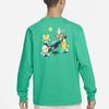 Nike Sportswear Embroidered Cotton Long Sleeve T-Shirt Men Tops Green FN0253-324
