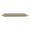 Folding Sun Lounger with Cushion Solid Acacia Wood