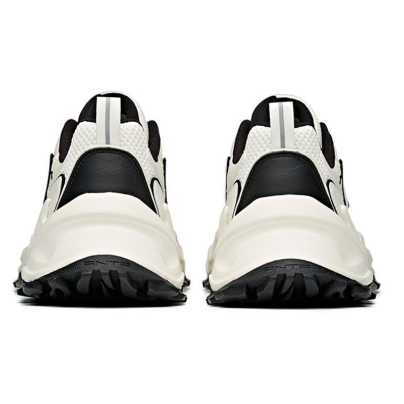 Anta Textile, Synthetic Leather Low top Cushioning Slip Resistant Abrasion Resistant Breathable Chunky Sneakers Men's Sneakers