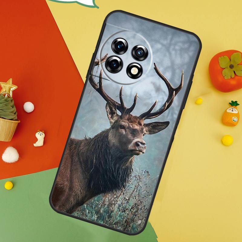 Deer Back Case For OnePlus 15 13R 13 13T 12 12R 11 10 10T 8T Nord CE 5 2 3 4 Lite N20 N30 Cover