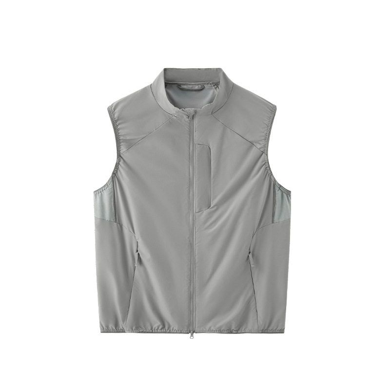 Coolmax Breathable Quick-Drying Windproof Vest for Men and Women 2025 Spring and Summer Trendy Brand Lightweight Outdoor Cycling Sports Jacket