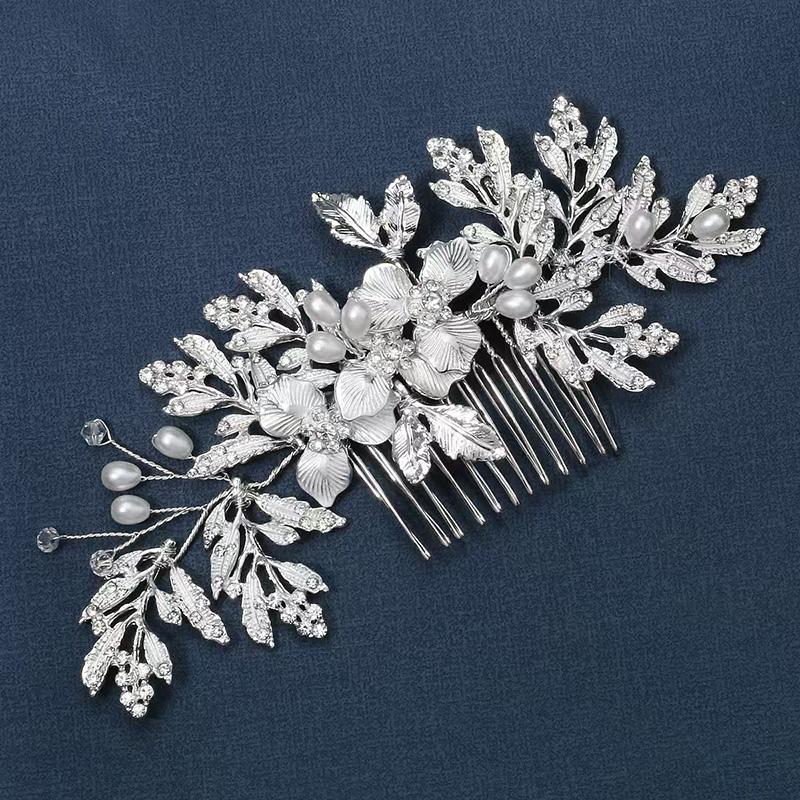 1pc Fashion Women's Jewelry Hair Accessories Rhinestones Pearls Hairpins for Daily Parties Gathering Weddings Wearing Hair Combs