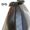 Halloween Veil Double-Layered Ribbon Bow Decoration Soft Mesh Veil Wedding Halloween Cosplay Photography Accessories