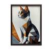 Geometry of a Cat In a Modern Landscape Geometry of a Cat In a Modern Landscape, 70X100 Cm, Unframed, Premium Canvas On Stretcher