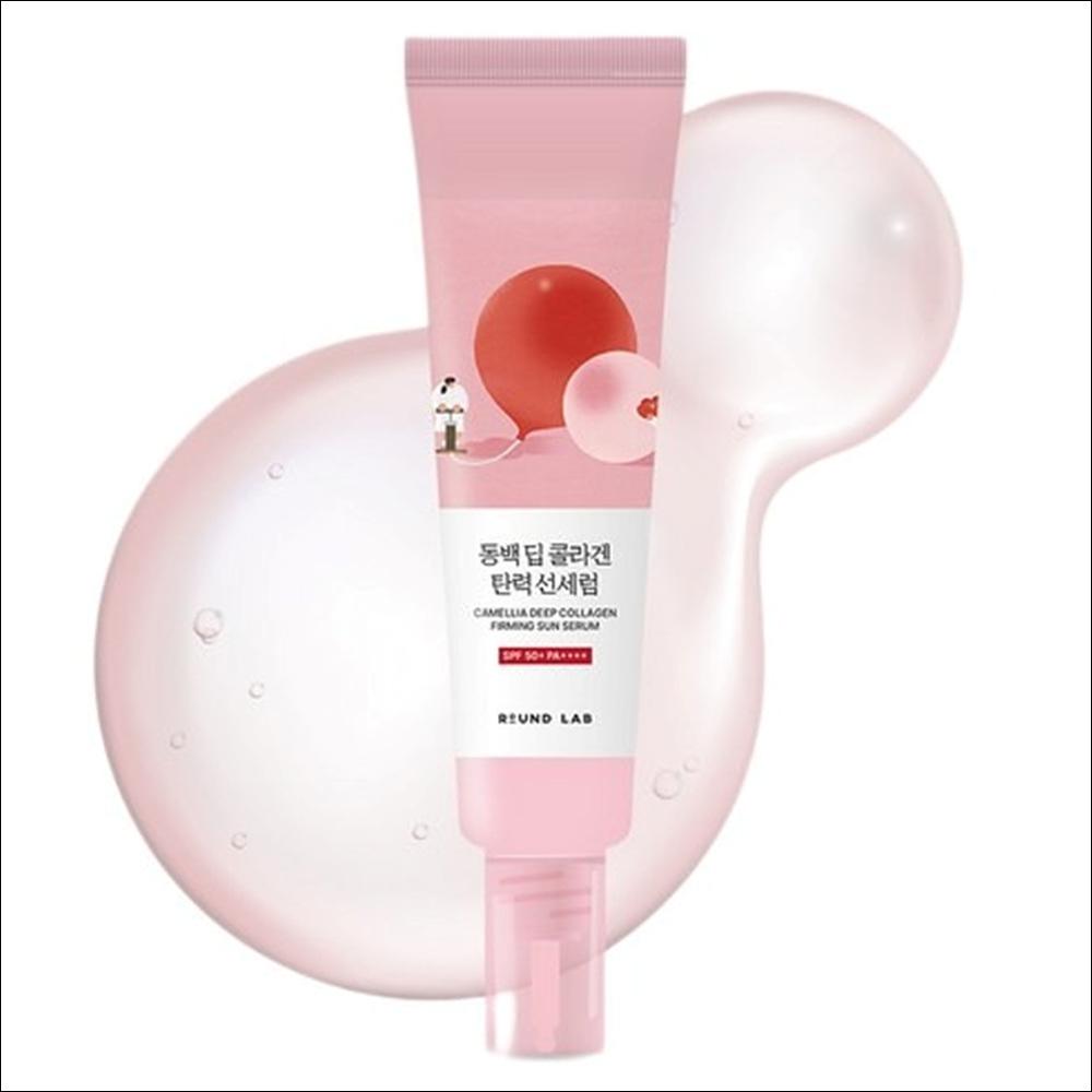 

[Round Lab] Camellia Deep Collagen Sun Serum SPF50+ PA++++ (50ml) - Hydrating & Firming Sun Care, Elasticity Boost Sunblock, K-Beauty 50ml x 1EA