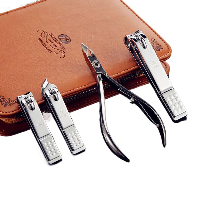THREE SEVEN 10-Piece Stainless Steel Manicure Set