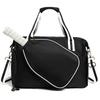 Large Capacity Pickleball Duffle Bag Detachable Crossbody Strap Front Independent Paddle Pocket Multi-Sport Sports Handbag
