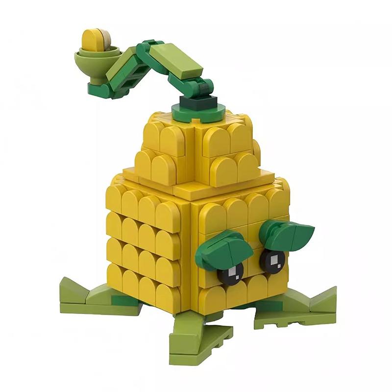 Bricklink MOC Ideen PVZ Spiel Pflanzen und Zombies Kampf Actionfiguren Sets Erbsenschützen Bausteine Kinderspielzeug Halloween Geschenk