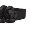 Wide Belt for Dress Elastic Waist Belt Big Flower Cinch Belt Waistband Elegant