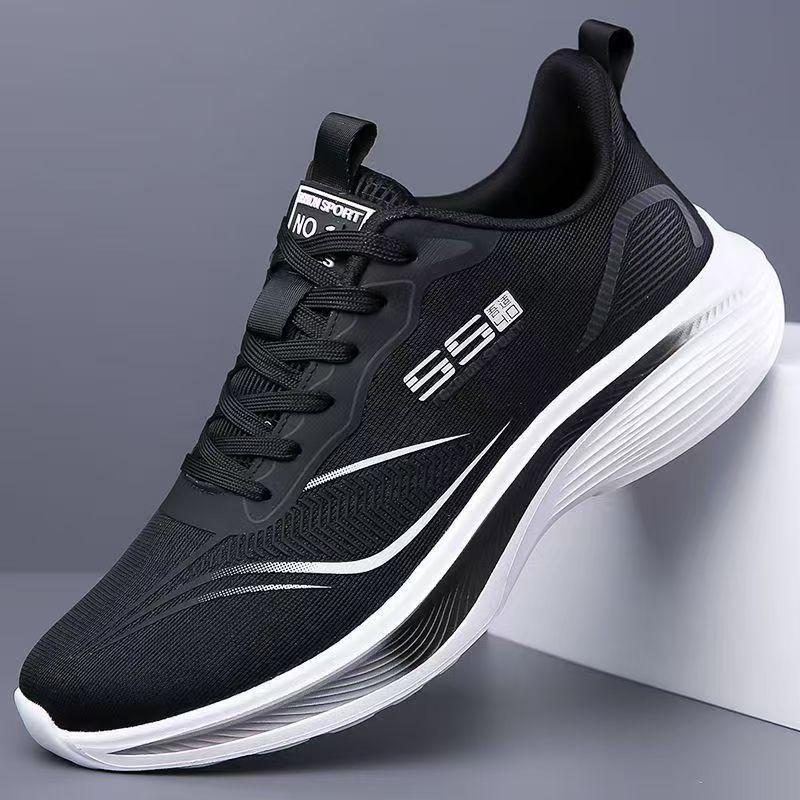 Spring and summer men's shoes mesh breathable sports shoes ultra-light soft sole non-slip shock-absorbing running shoes student versatile casual shoes