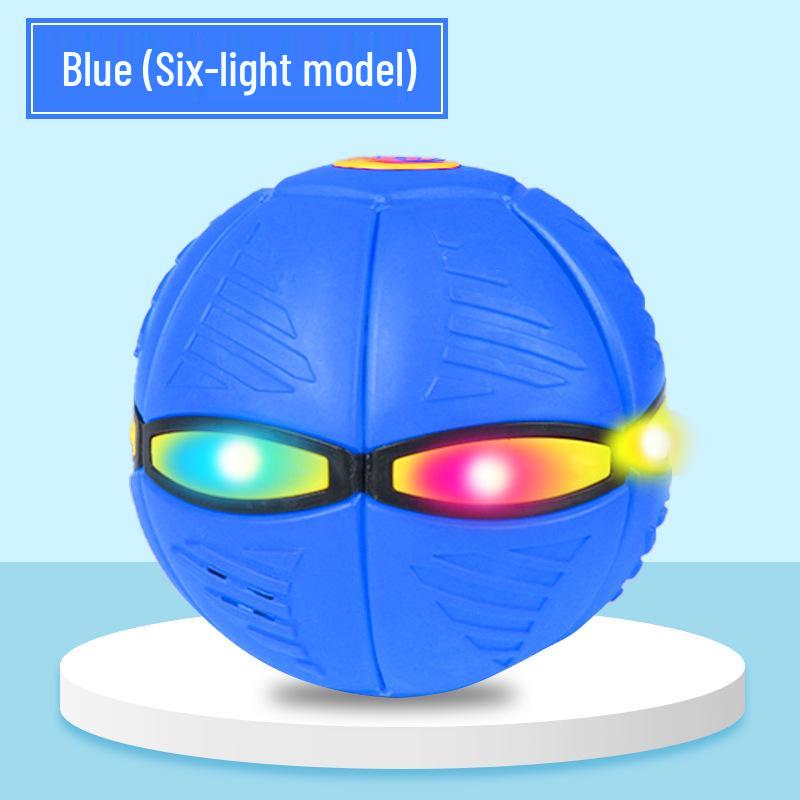 Elastic Magic Flying Saucer: Foot-Powered Transforming Stomp Ball Toy for Kids – Outdoor Sports & Educational Fun