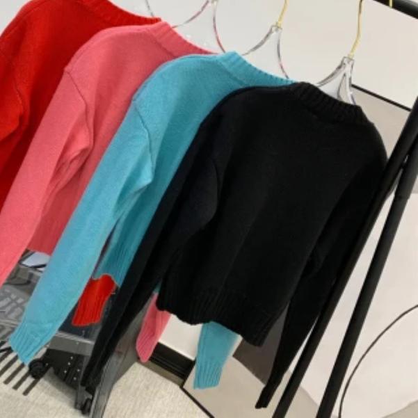 Solid Blue Autumn Sweatershirt O Neck Pullover Holiday Casual Sweater Shirt for Long Sleeves Loose Fit Hot Autumn Top