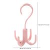Rotatable 4-part Hook Versatile Hanger Tie Scarf Scarf Hanger Hook Home Coat Hat Storage Rack Plastic 4-part Hooks Bag Rack