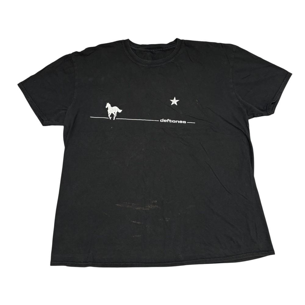Vintage Deftones Shirt XL Black Tour Concert Rock Metal Band Tee Music Merch Y2K Unisex T-Shirt XXXXL