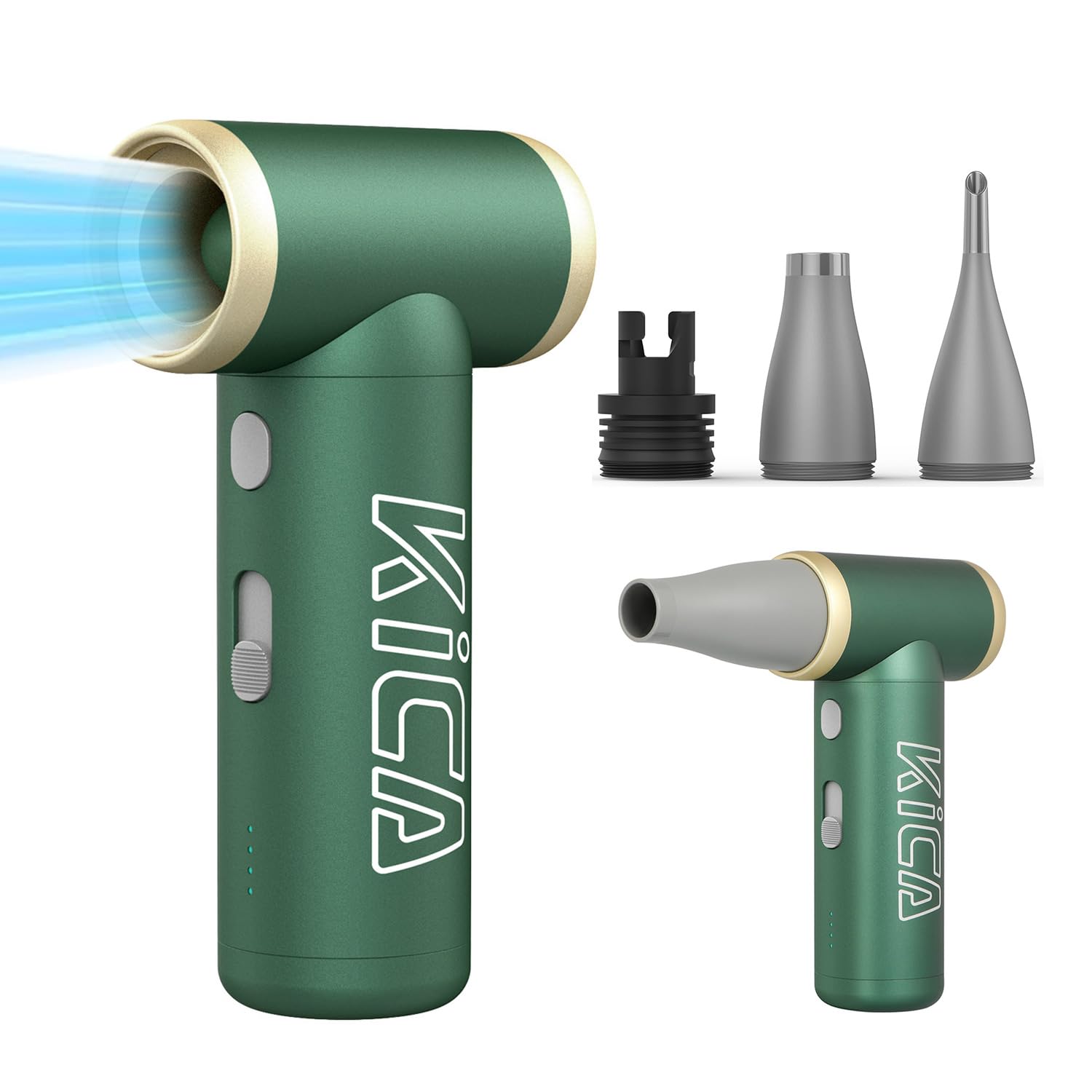 

FeiyuTech KiCA Jet Fan 2S Повітряний Електричний Повітряний Міні Повітряний Пістолет Оберти Одночасне Всмоктування та 3 Насадки Ковзання Швидкість Повітря Легкий Максимальна Швидкість Повністю Металевий