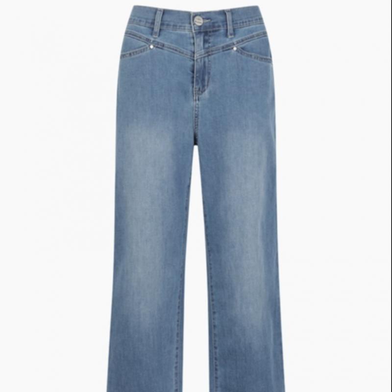 Benetton Diagonal Pocket Layered Denim Pants Badpa9531