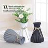 Hemp Rope Ripple Vase with Origami Design for Dried and Artificial Flowers