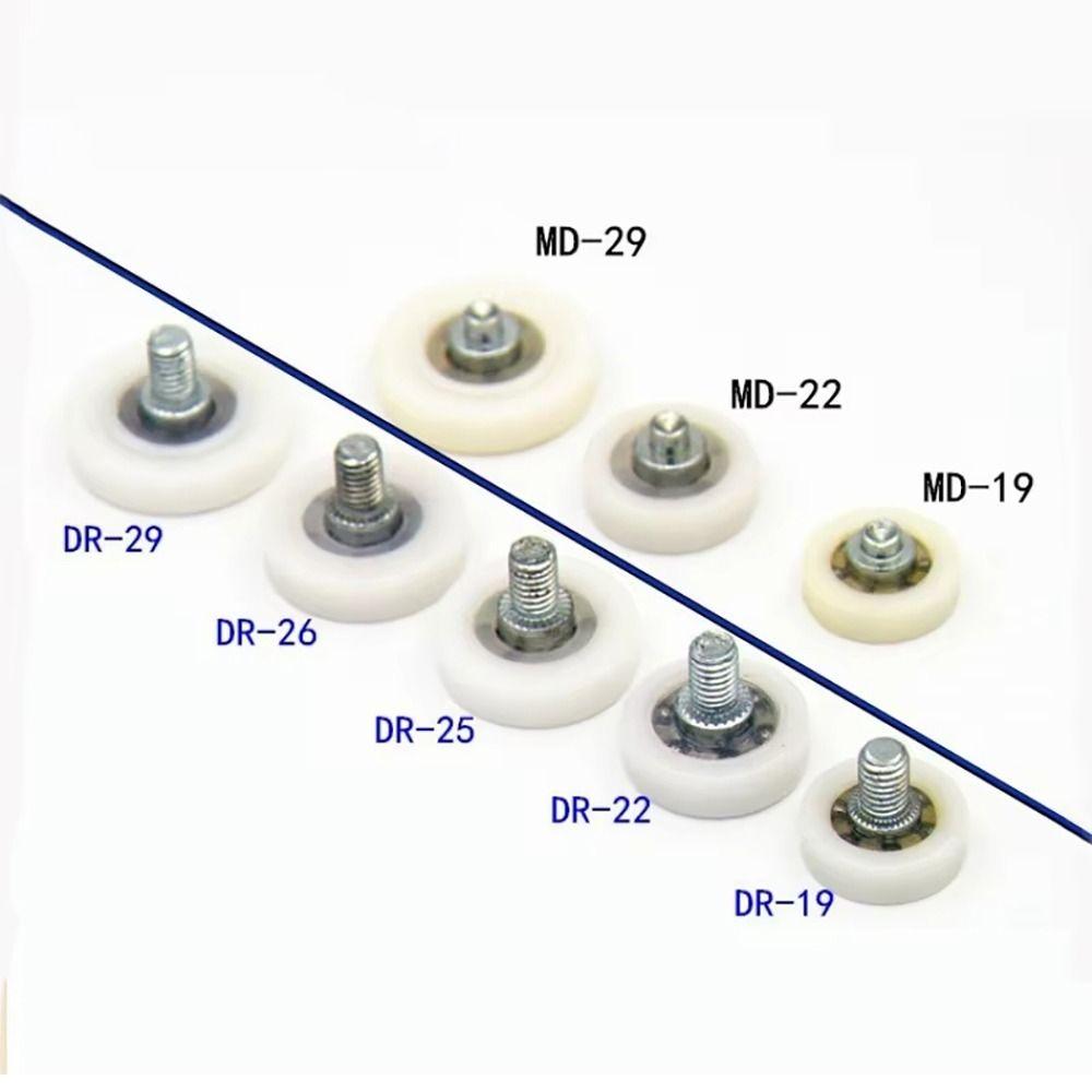 1Pcs With Screw Cabinet Moving Wheel Flat Sliding Door Roller  Window Track Accessories