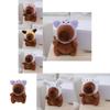 Adorable Capybara Plush Toy Bag Charm Soft Stuffed Animal Doll With Cute Design