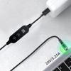 PD65W USB C to DC5521 Fast Charging Cord 5V 9V 12V 15V 20V 3A Adjustable Power Supply Cable With Multiple Adapters