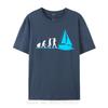 Funny Boating For Unisex Fishing Evolution Captain Sailing Cotton Print Tees Fitted Unisex Tshirts Sweatshirts Unisex Tshirt Clothing