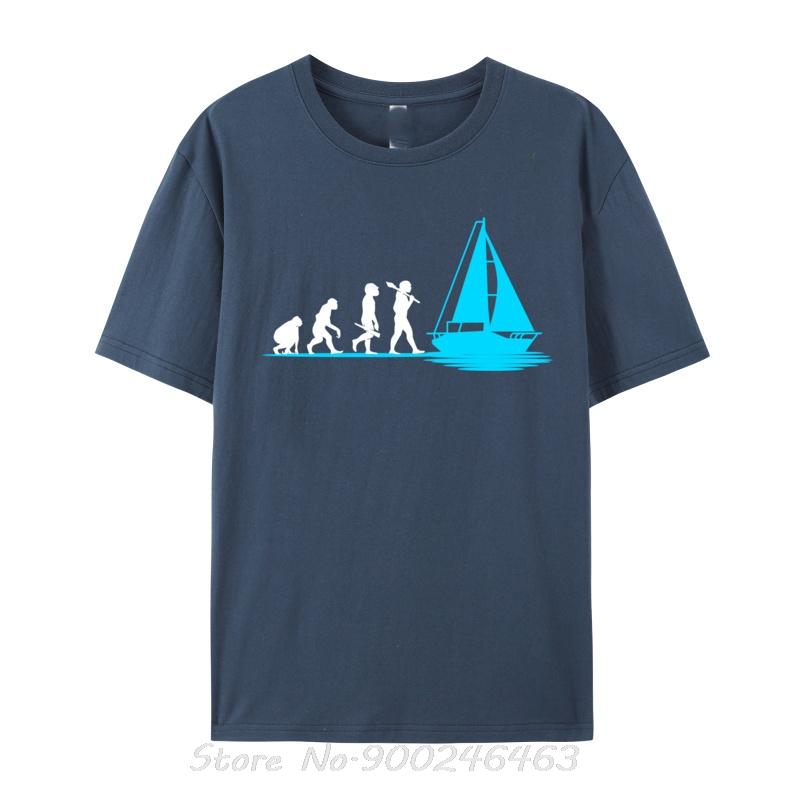 Funny Boating For Unisex Fishing Evolution Captain Sailing Cotton Print Tees Fitted Unisex Tshirts Sweatshirts Unisex Tshirt Clothing