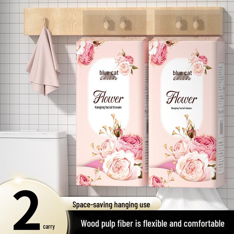 Wall-Mounted Facial Tissue and Paper Towels: 2-Pack for Home and Kitchen