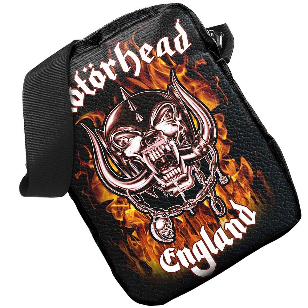 Motorhead England Fire Crossbody Bag