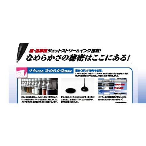 Mitsubishi Pencil 2 Color Ballpoint Pen Jet Stream 10 Pieces 0.7 Pink Easy to Write SXE230007.13