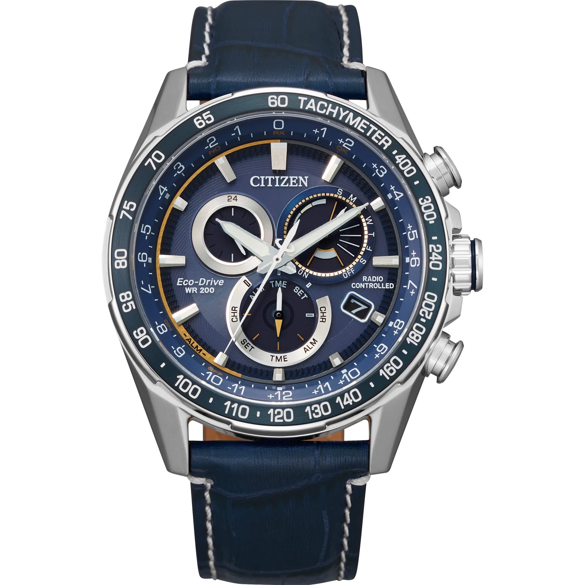 

Citizen Sport Luxury PCAT Chronograph Watch Perpetual Blue Blue Men s Eco-Drive Calendar, Band, Dial. , Chronograph.