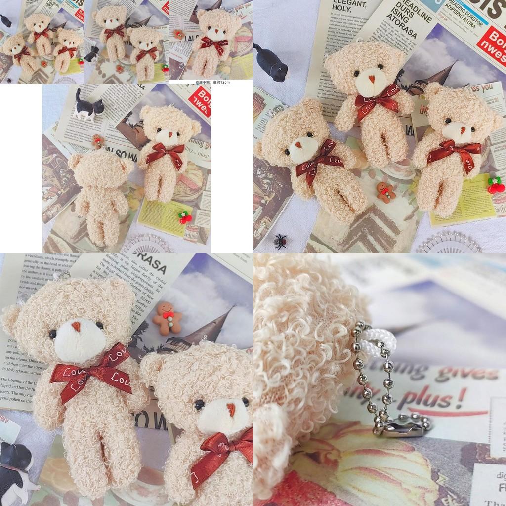 Adorable Plush Teddy Bear Stuffed Animal With Blush For Cute Bouquet Gifts
