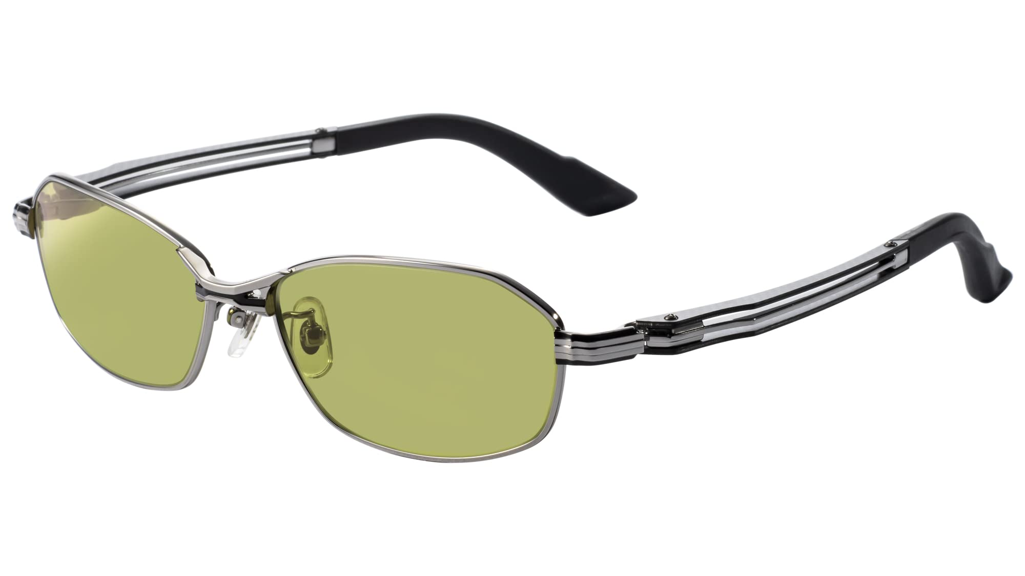 

Zeque Polarized Sunglasses Matte Chrome EASE GREEN Feiz 55 F-2021
