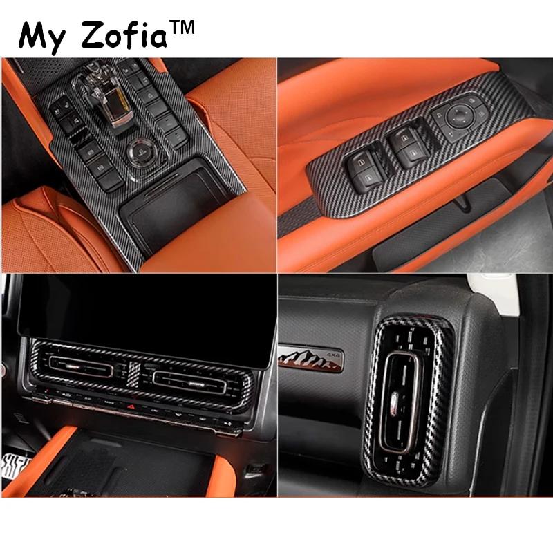For HAVAL H9 2nd MKII 2024 2025 Car Carbon Fiber Color Interior Steering Frame Decoration Cover Trim Stickers ABS Accessories