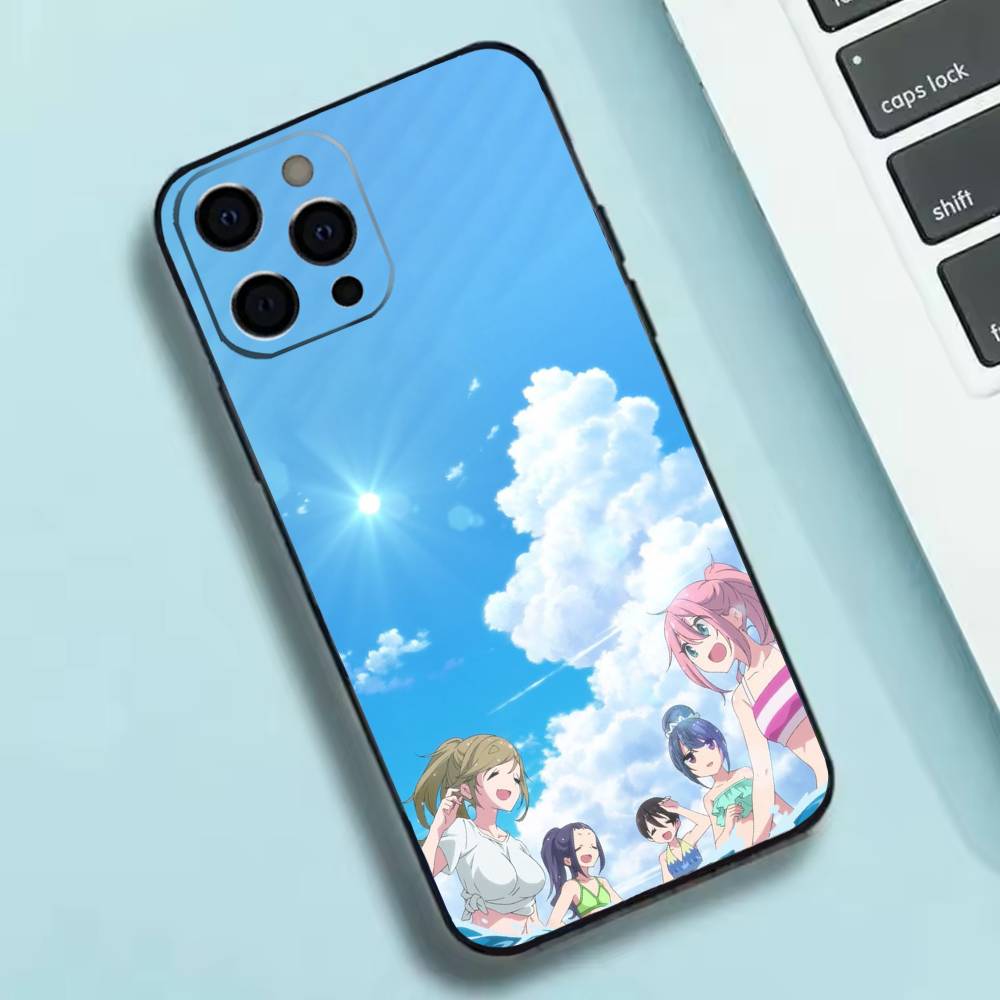 Anime Y-Yuru C-Camp Phone Case Silicone Soft For IPhone 17 16 15 14 13 12 11 X XR Plus Pro Max Plus