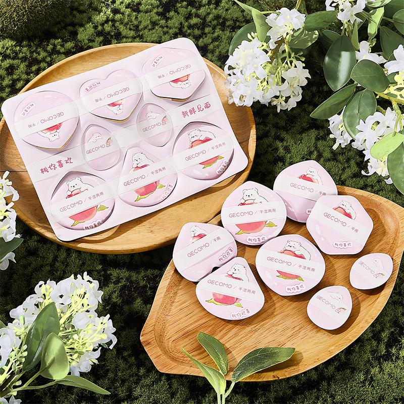 8Pcs Soft Cosmetic Puffs Cosmetic Powder Puff Blender Set Multi-Shaped Soft Touch Sponges For Daily Makeup Beauty Tools