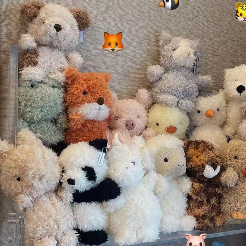 Small Animal Doll Curly Plush Toy Children's Doll Grab Machine Doll Wedding Doll