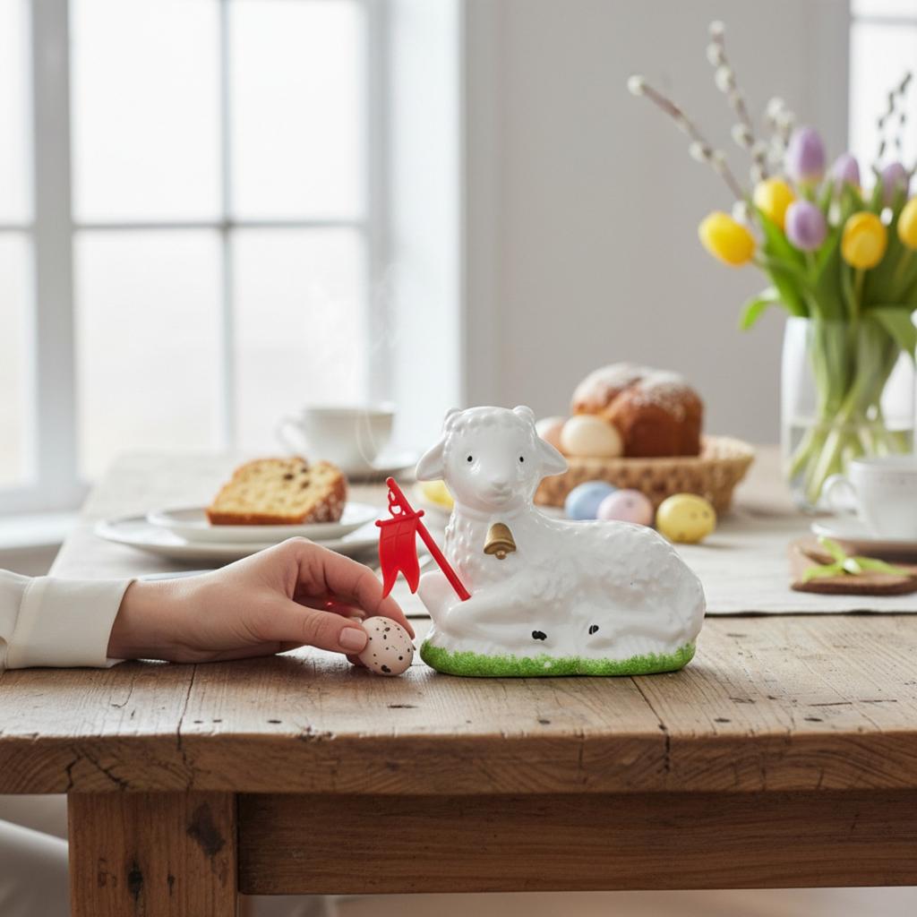 Easter Lamb, Easter Decoration, TO THE BASKET